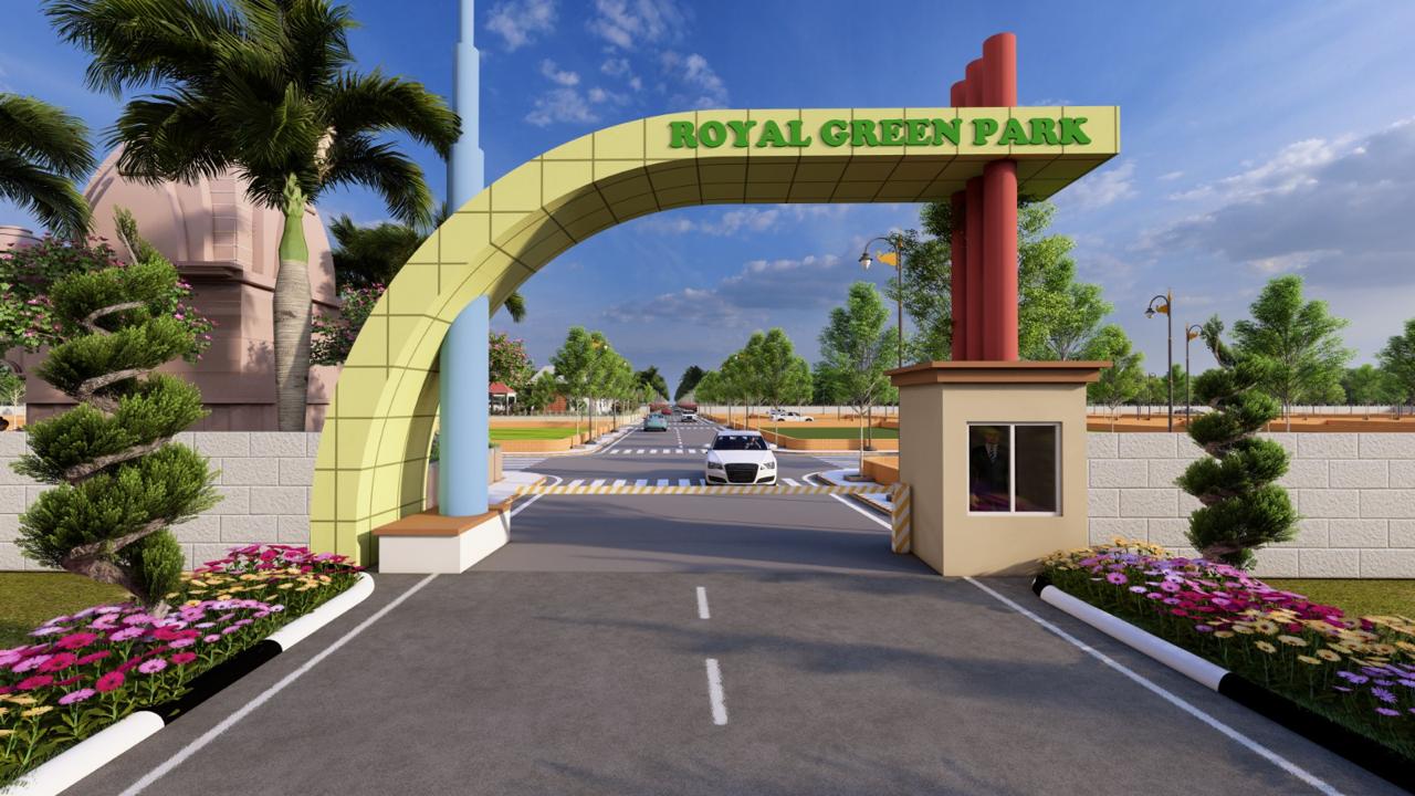 Royal Green Park entrance rendering